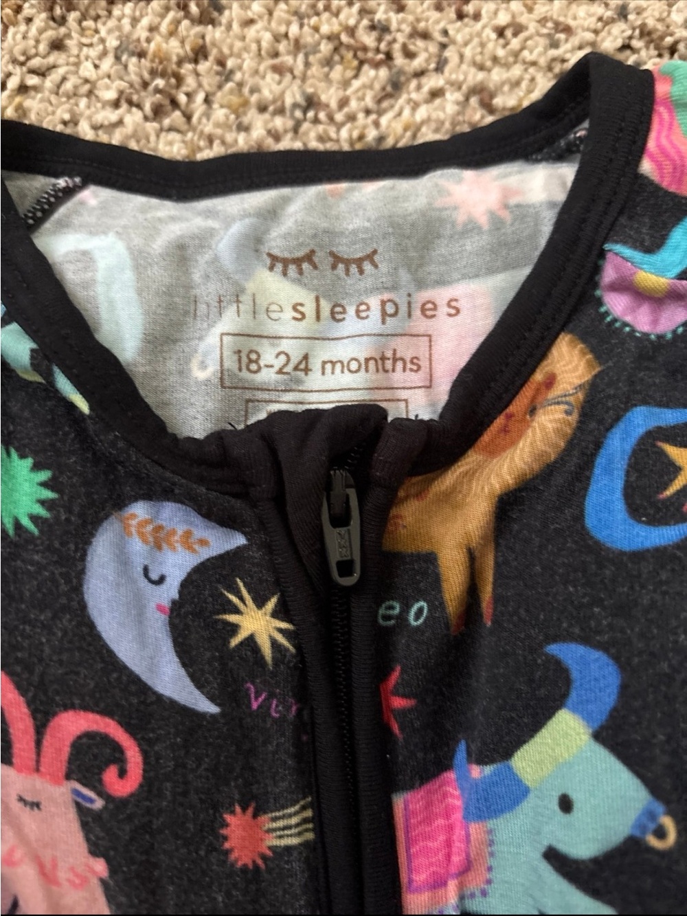 Little Sleepies lot of 3 zippy 18-24 months - Picture 2 of 4